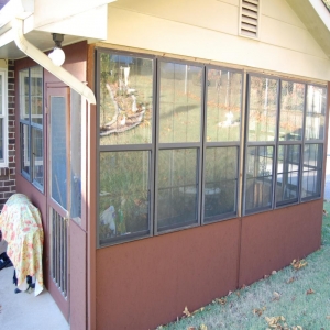 Screen porch to sunroom for smokin