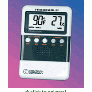 This is a digital "Certified Traceable" Hygrometer/Thermometer.