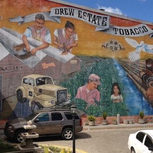HUGE mural at Drew Estate