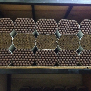 Cigars in an escaparte room at Joya de Nicaragua