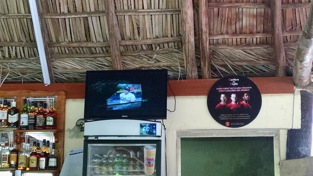 Bar TV - Showing Rays Vs Cuba Baseball Game