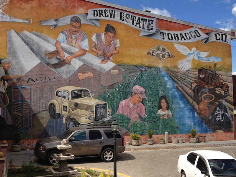 HUGE mural at Drew Estate