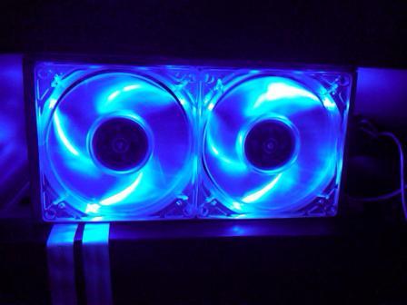 illuminated circulation fans and ribbon wire