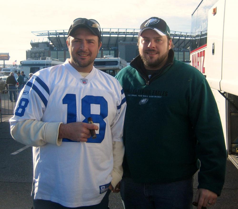 I'm on the left.  Colts/Eagles game 11-7