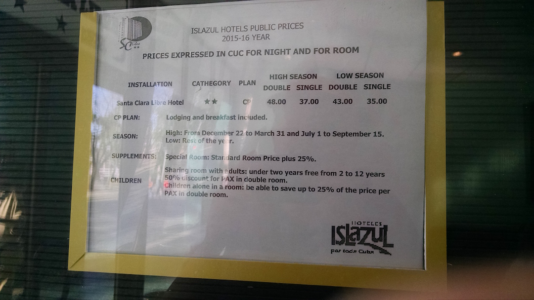 Santa Clara Libre Hotel Prices